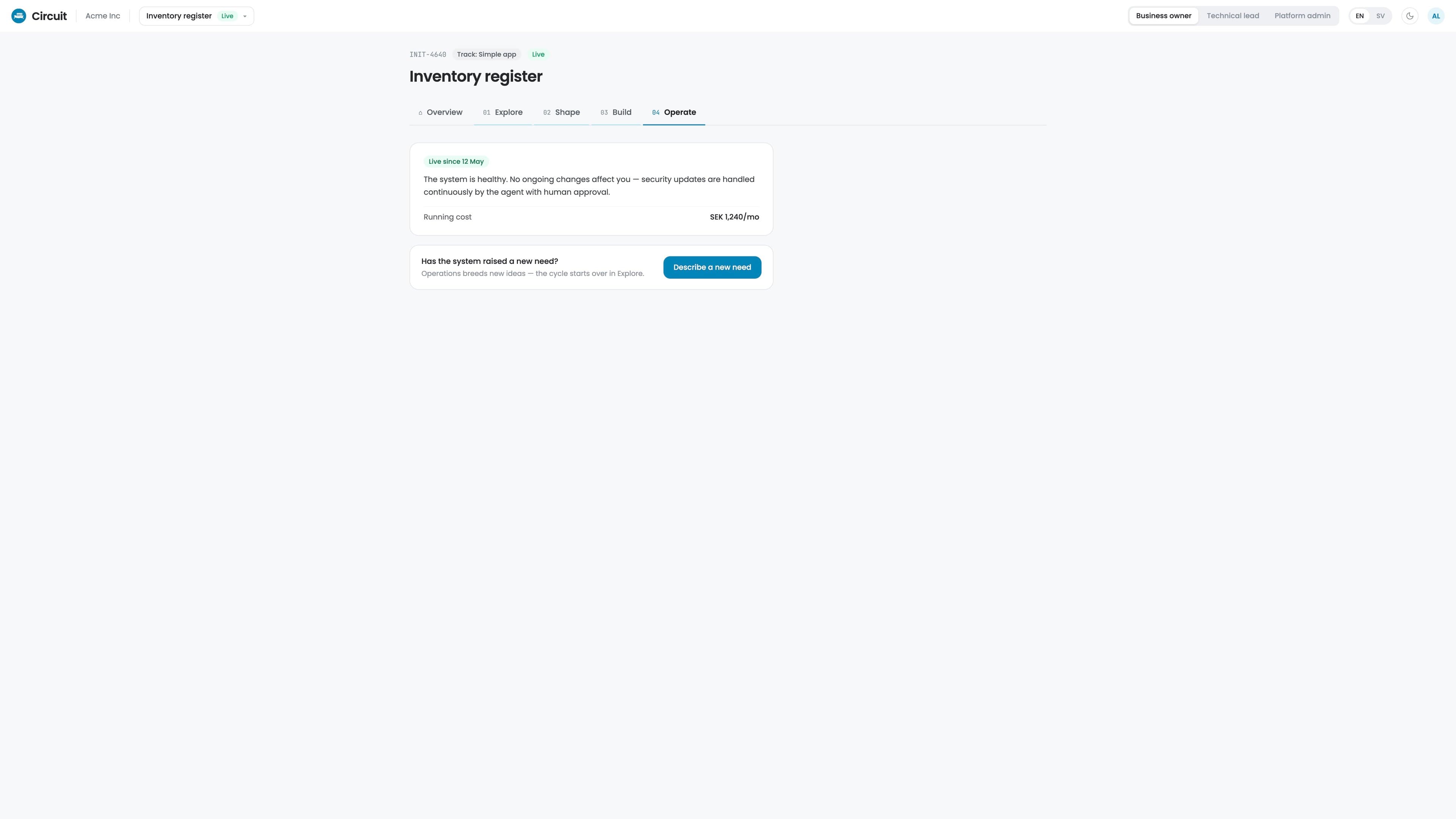 I drift är där system tillbringar sina liv